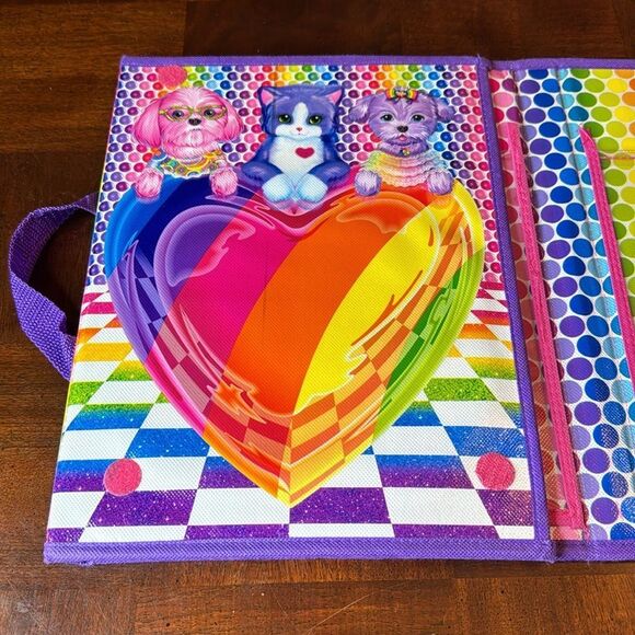 Lisa Frank 2016 Portfolio with handles Unicorns Rainbows Leopard - Picture 3 of 11